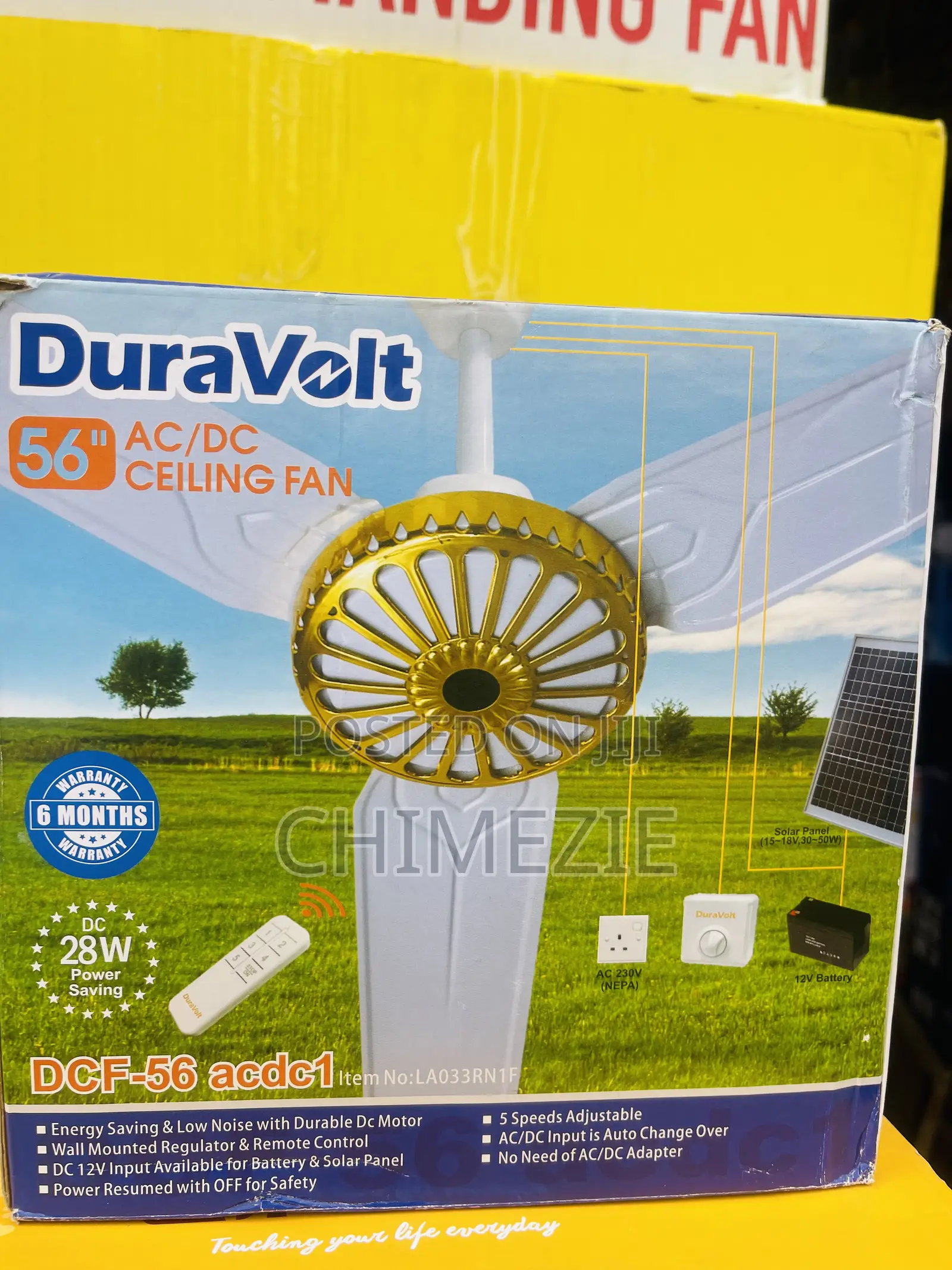 Duravolt 56" Ac/Dc Ceiling Fan