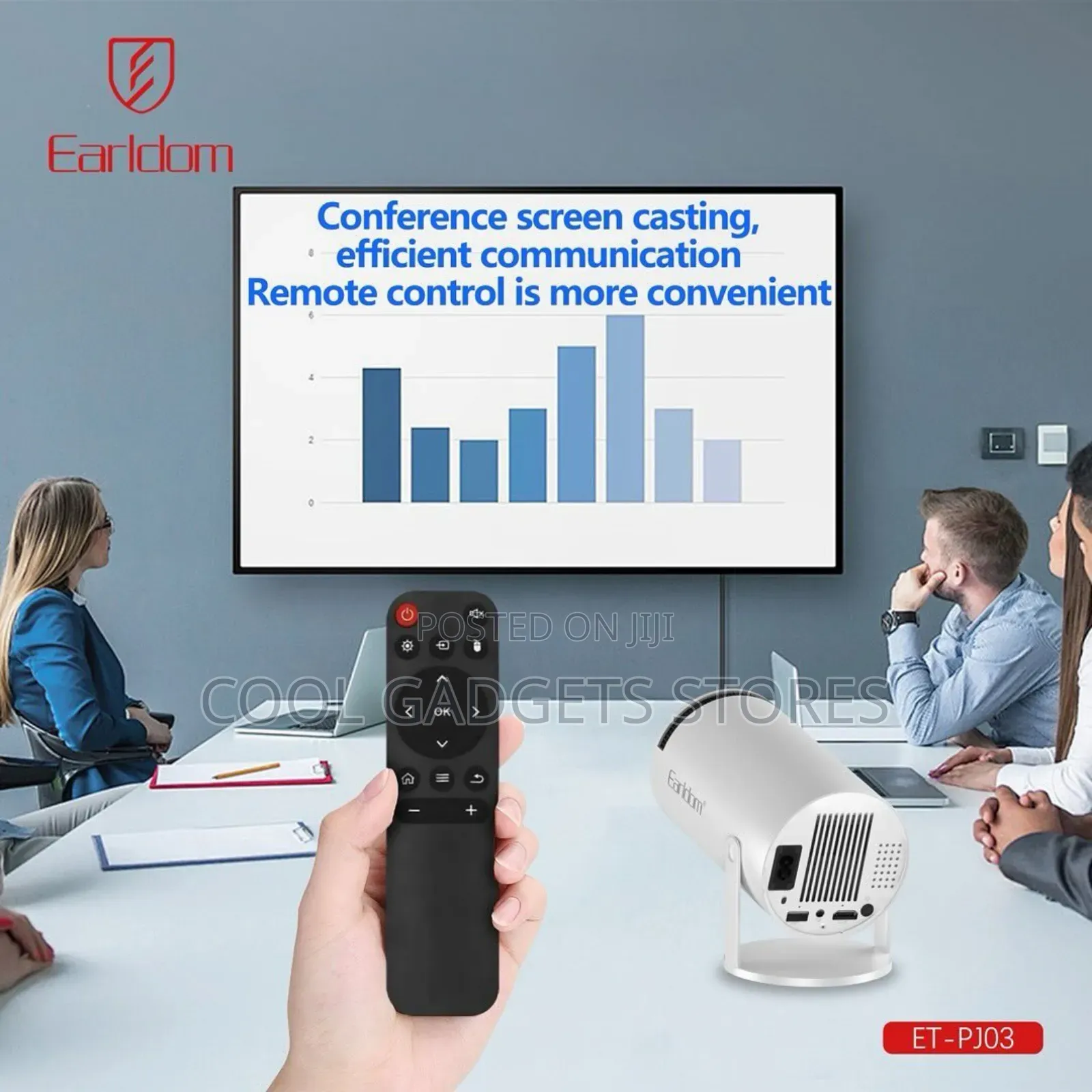 Earldom Pj03 Gaming Projector With 2 Pad