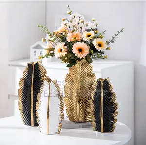 Unique Set Of 2 Ceramic Vase Decor