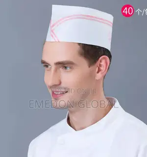 Unisex Disposable Paper Forage Chef Hat 20pcs