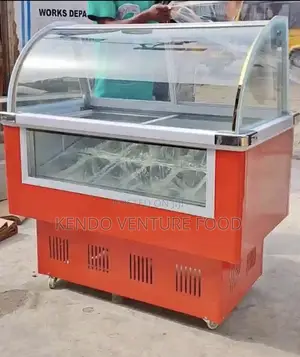 10 Plate Ice Cream Display Freezer