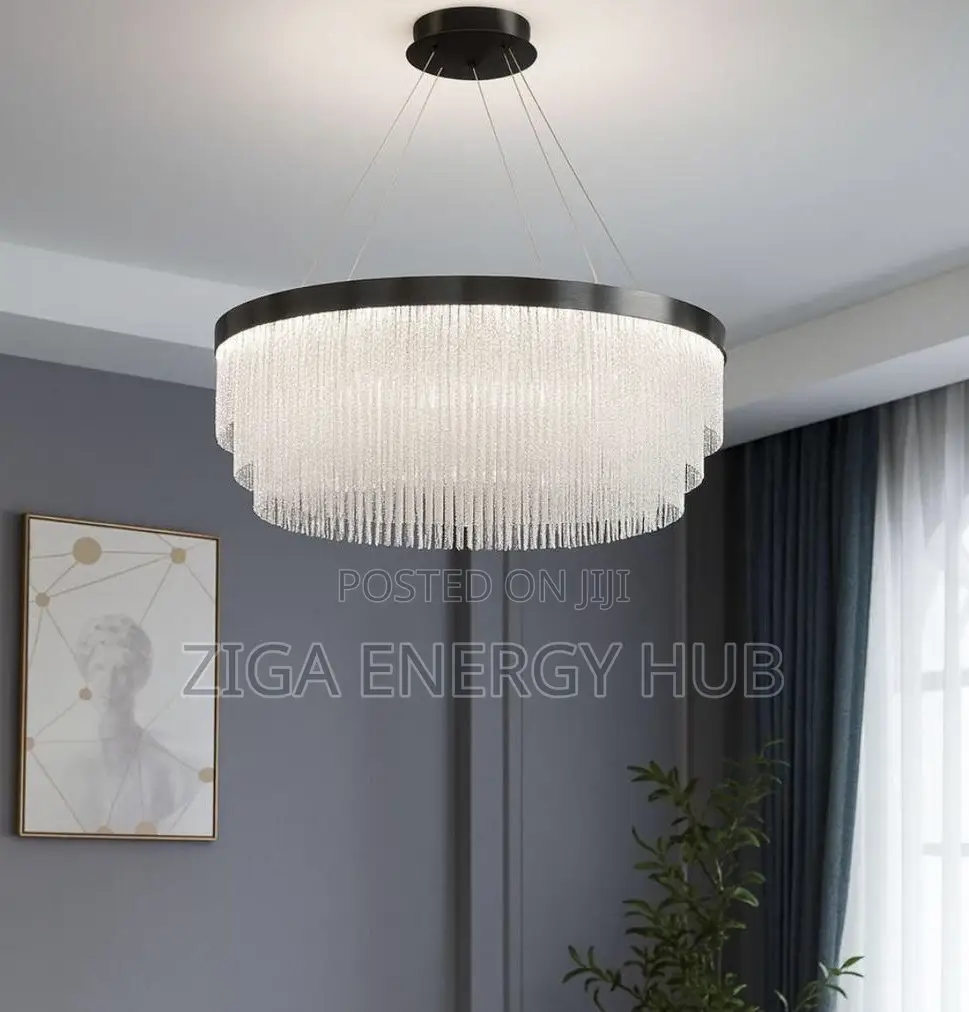 Black Reels 3 Step Chandelier Light