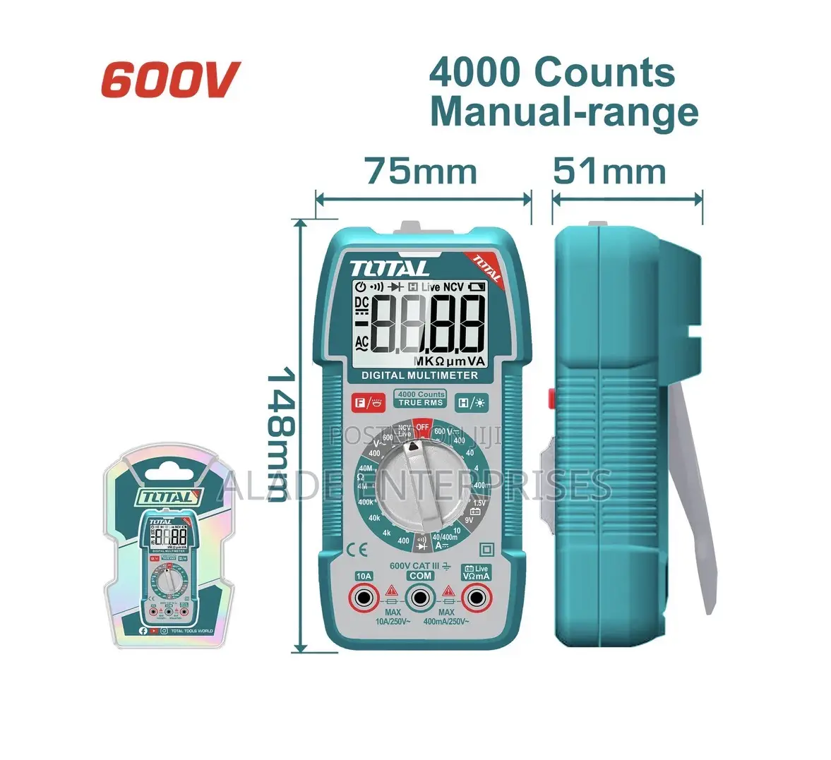 Digital Multimeter Total 600v