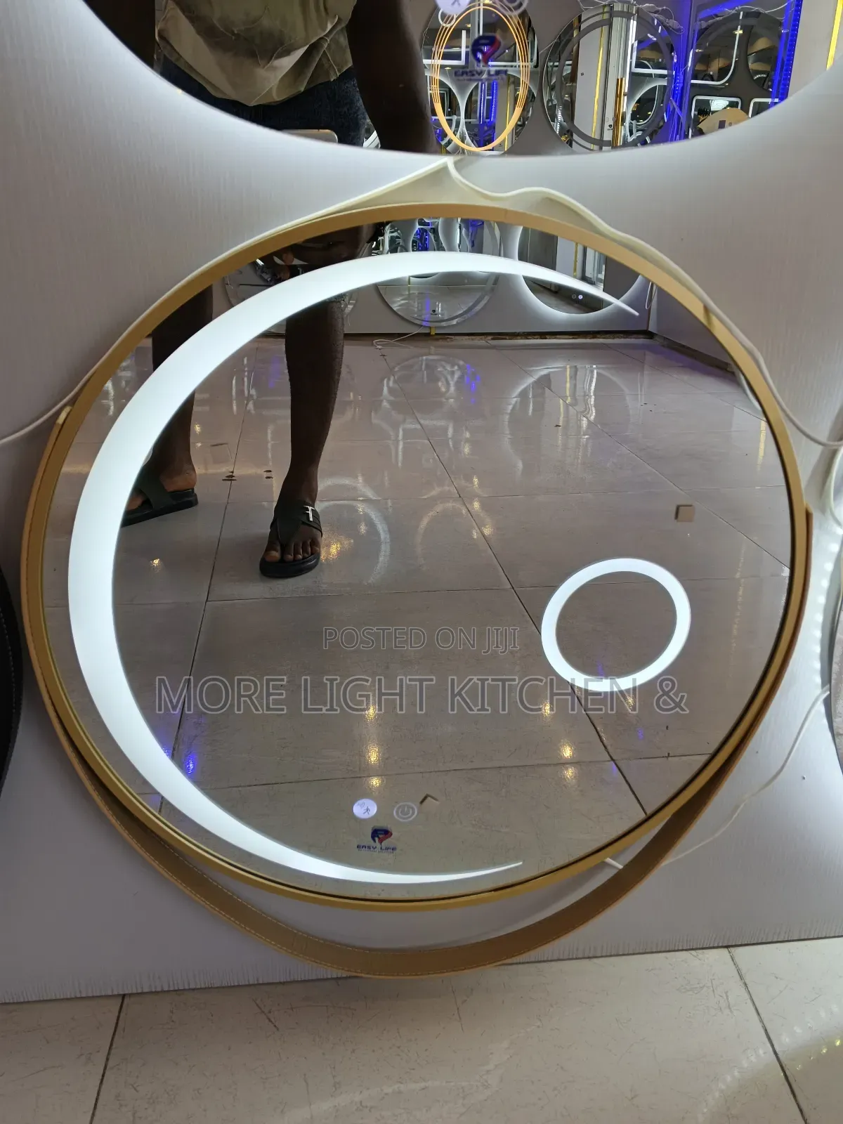 Moon Shape Led Mirror