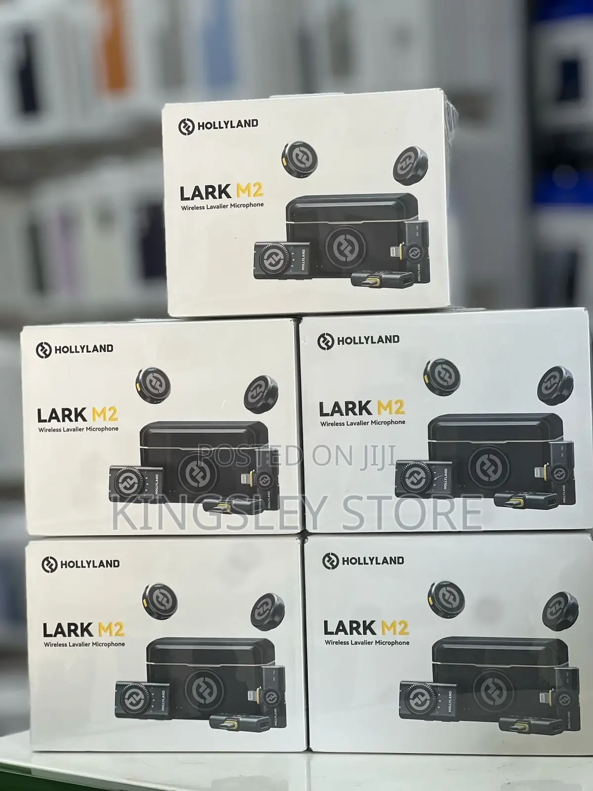 Hollyland Lark M2 Wireless Lavalier Microphone For iPhone Android Usbc