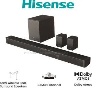 Original Hisense Powerful Wireless Sandbar 340w 5.1ch Bluetooth Usb