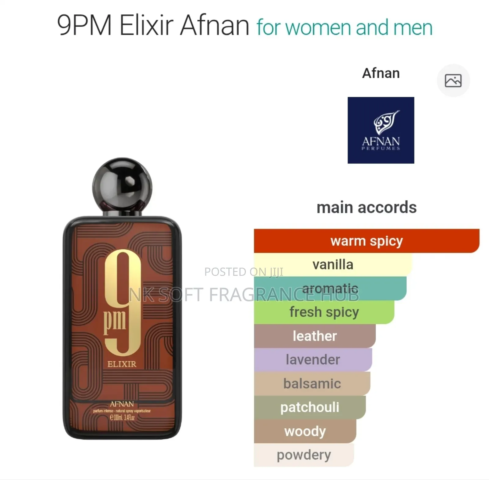 9pm Elixir Edp 100ml by Afnan