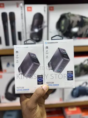 Powerology Voltflow Gan Wall Charger Pd 140w - Black