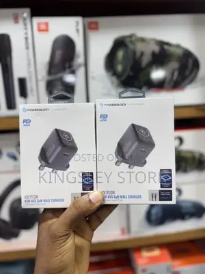 Powerology Voltflow 45w Avs Gan Wall Charger - Gray