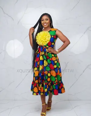 Sunburst Midi Dress