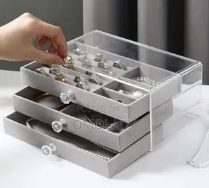 3 Layer Multifunctional Acrylic Jewellery Box