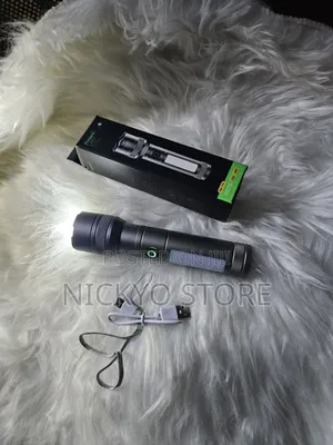 2-in-1 Rechargeable Flashlight + Side Lamp