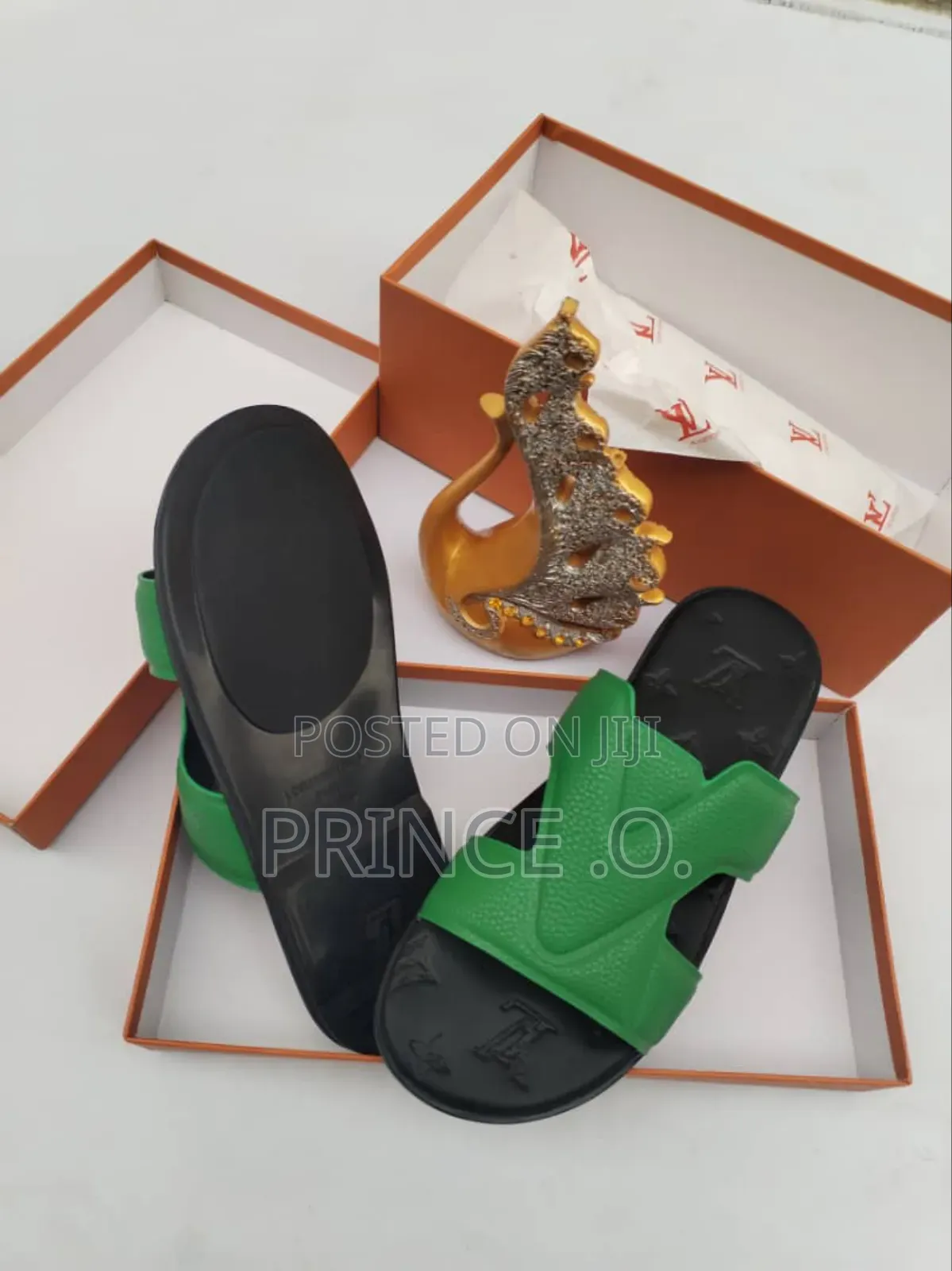 Louis Vuitton Leather Slippers