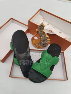 Louis Vuitton Leather Slippers