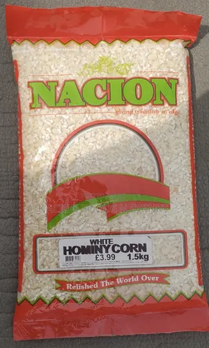 Nacion White Hominy Corn (White Egbo)