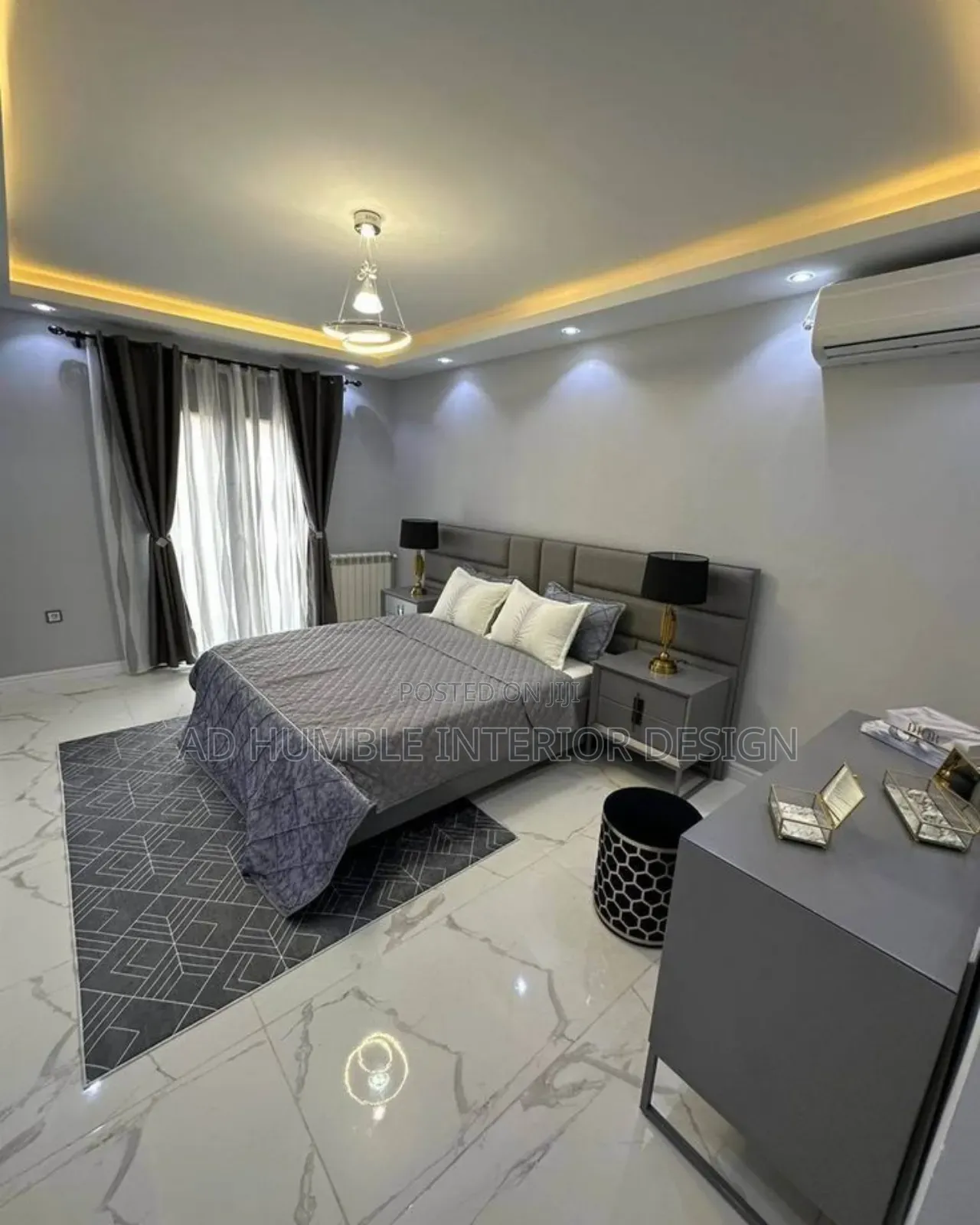 Standard Design Bedframe With Bedside Cabinet