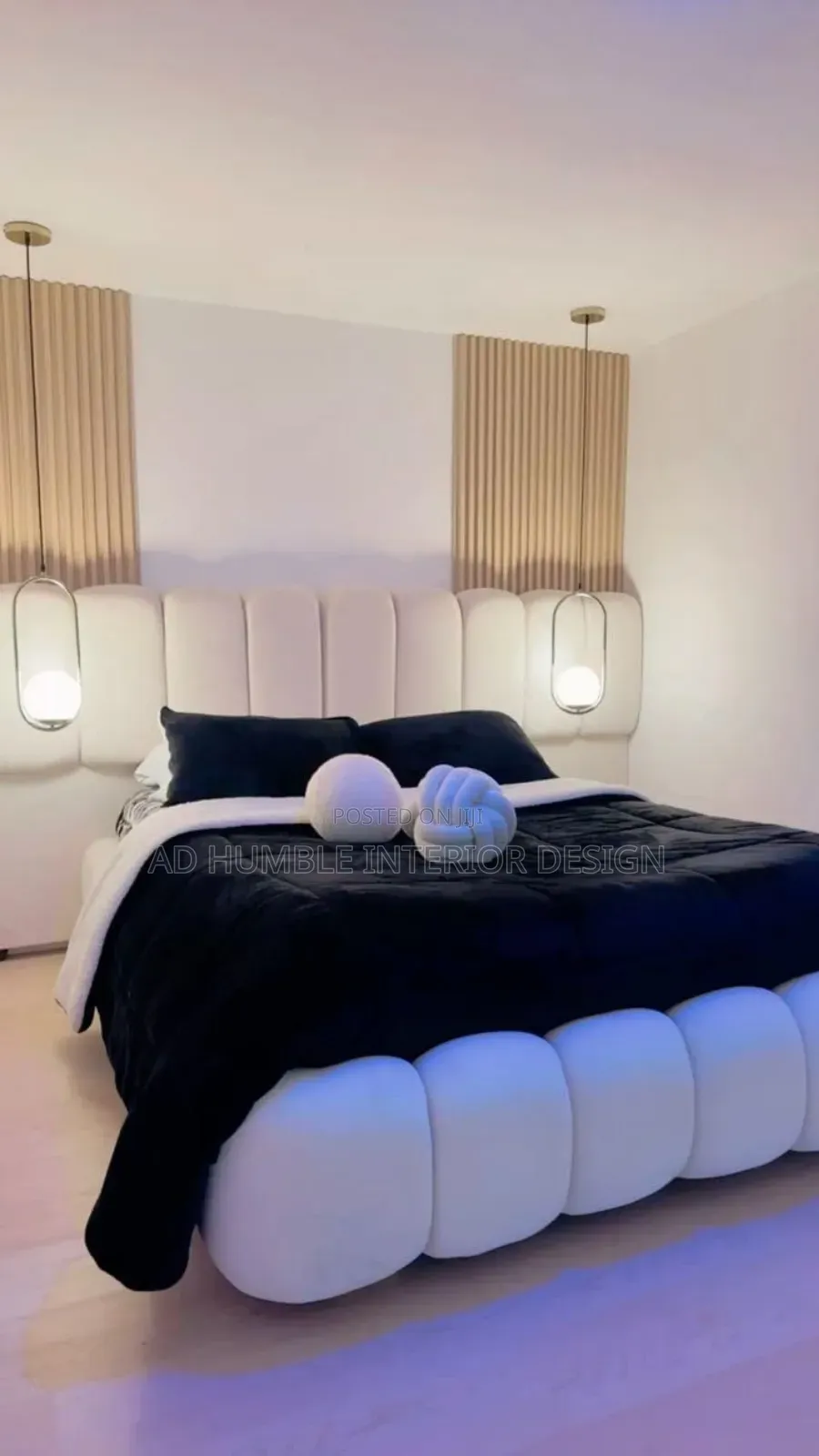 Bubble Bedframe With Bedside Cabinet