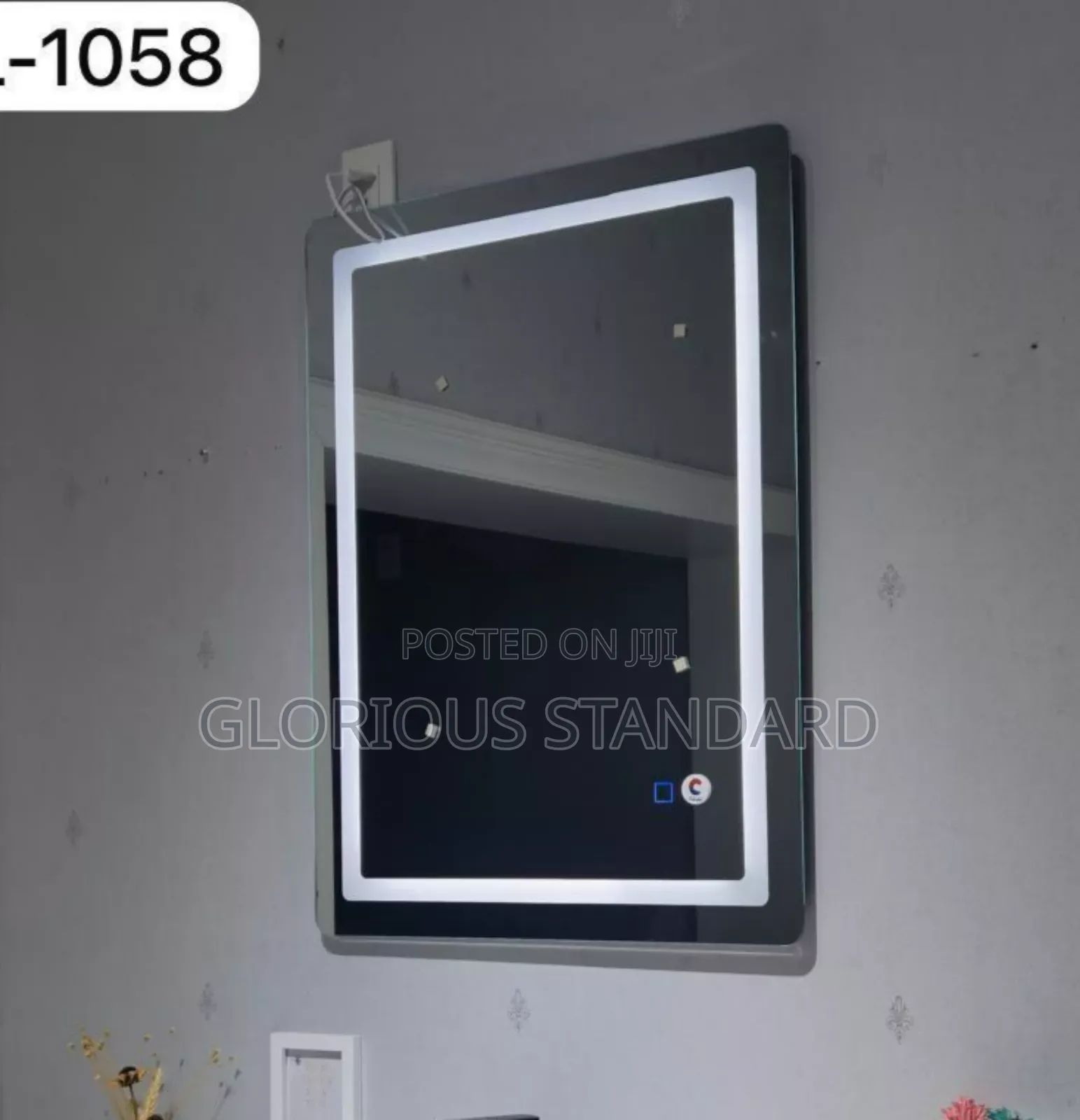 Square Mirror With Light