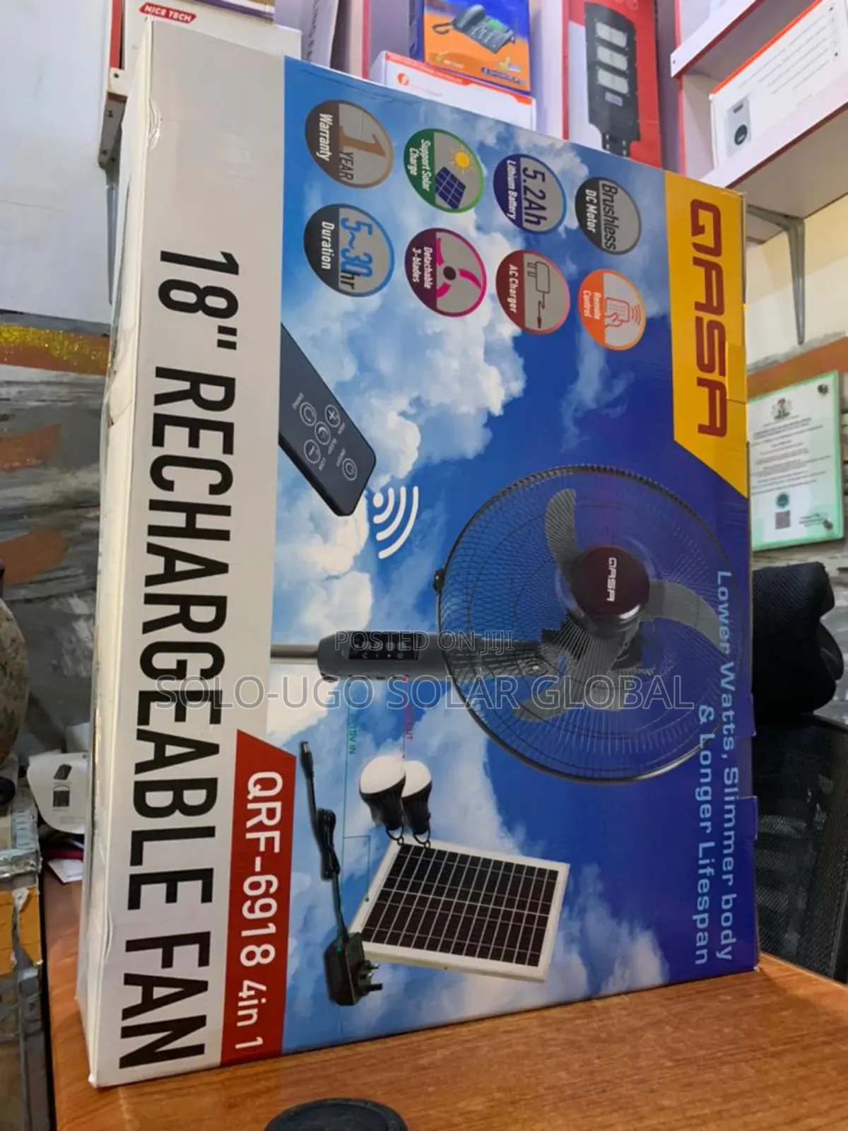 4in1 Rechargeable Fan