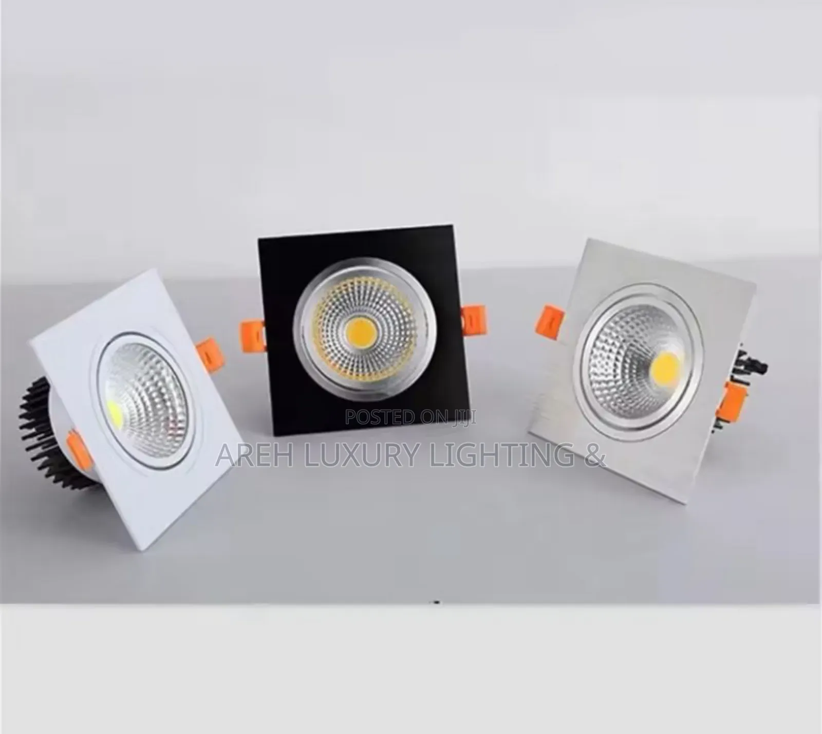 Square Bright Recessed White Black Led Dimmable Downlight