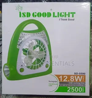 Good Light Rechargable Fan