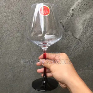 Goblet Clear Wine Glass Cup - 6pcs