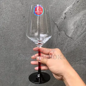 Goblet Clear Wine Glass Cup - 6pcs