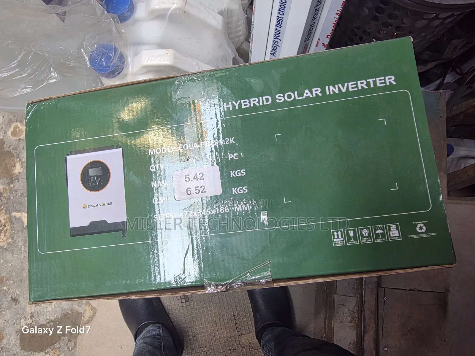 Cola Solar Inverter 1.2kva 24v
