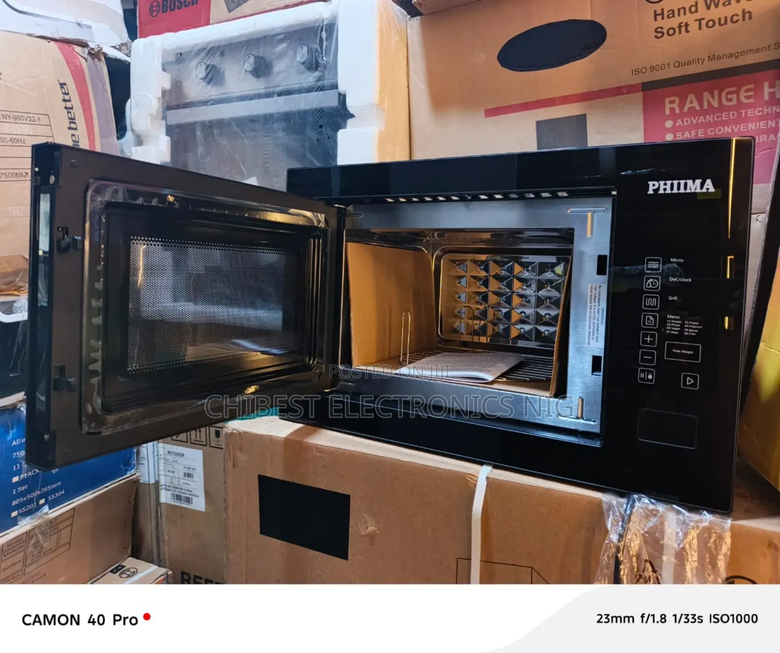 Original Phiima Inbuilt Luxury Automatic Digital Microwave With Grill