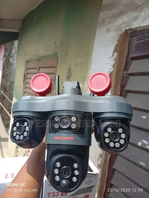Solar Camera PTZ 3lens Security Cameras You Can Rotate All 360° With U