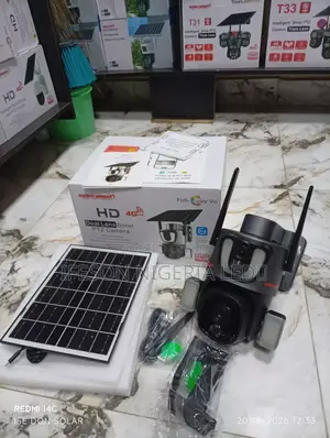 Viewconnect Hd 4g Dual Lens Solar PTZ Camera Kit.