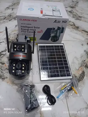 Clarion View A30 Hd Intelligent Solar Energy Alert PTZ Camera.