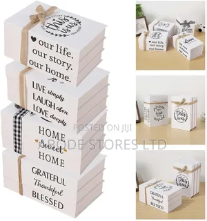3 Pc Set Home Faux Book Decor