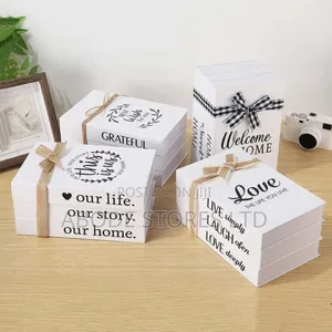3 Pc Set Home Faux Book Decor