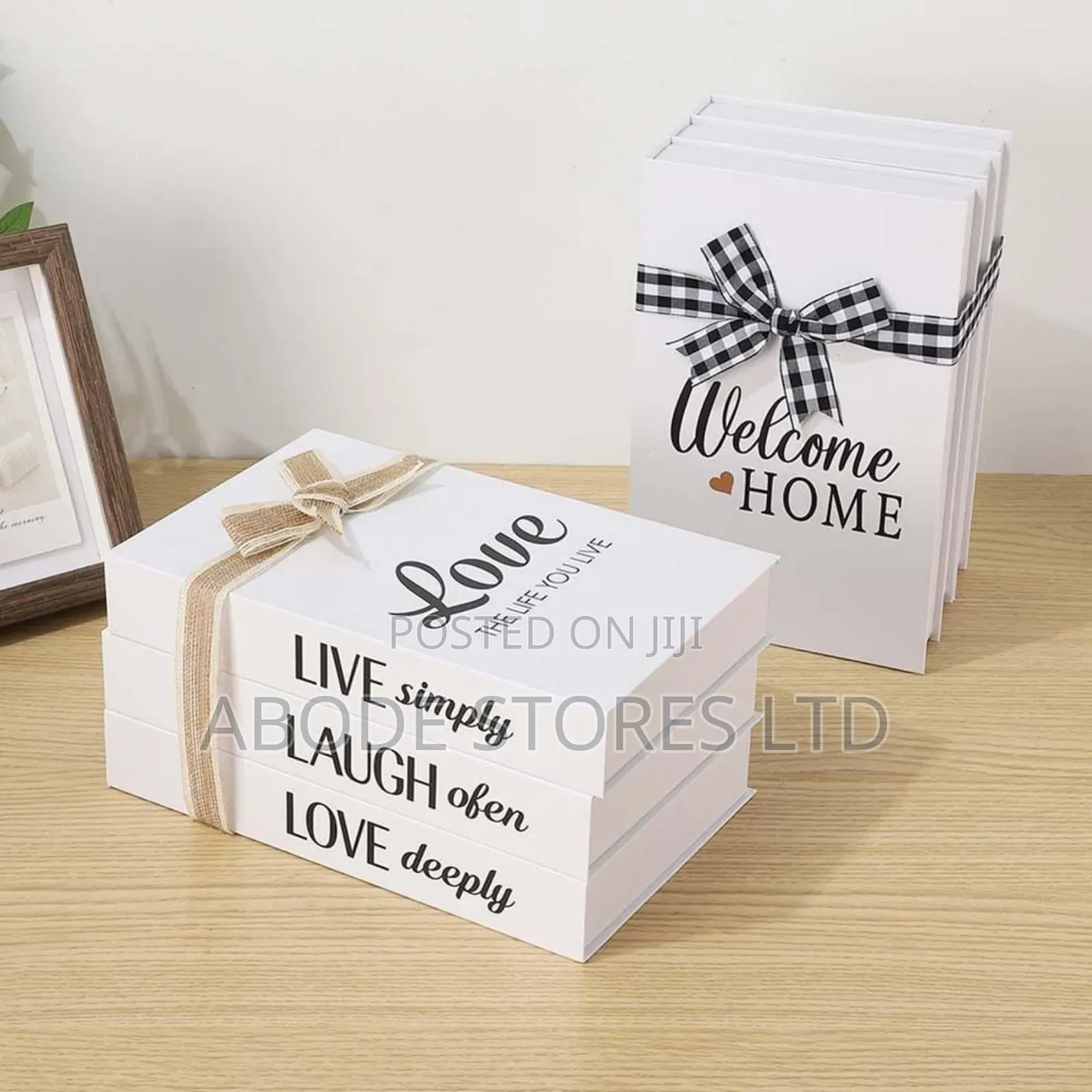 3 Pc Set Home Faux Book Decor