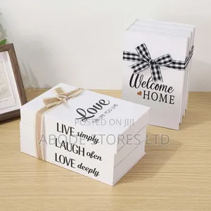 3 Pc Set Home Faux Book Decor