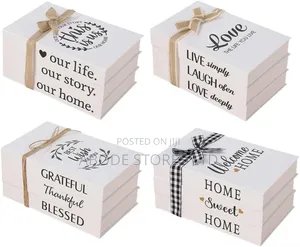 3 Pc Set Home Faux Book Decor