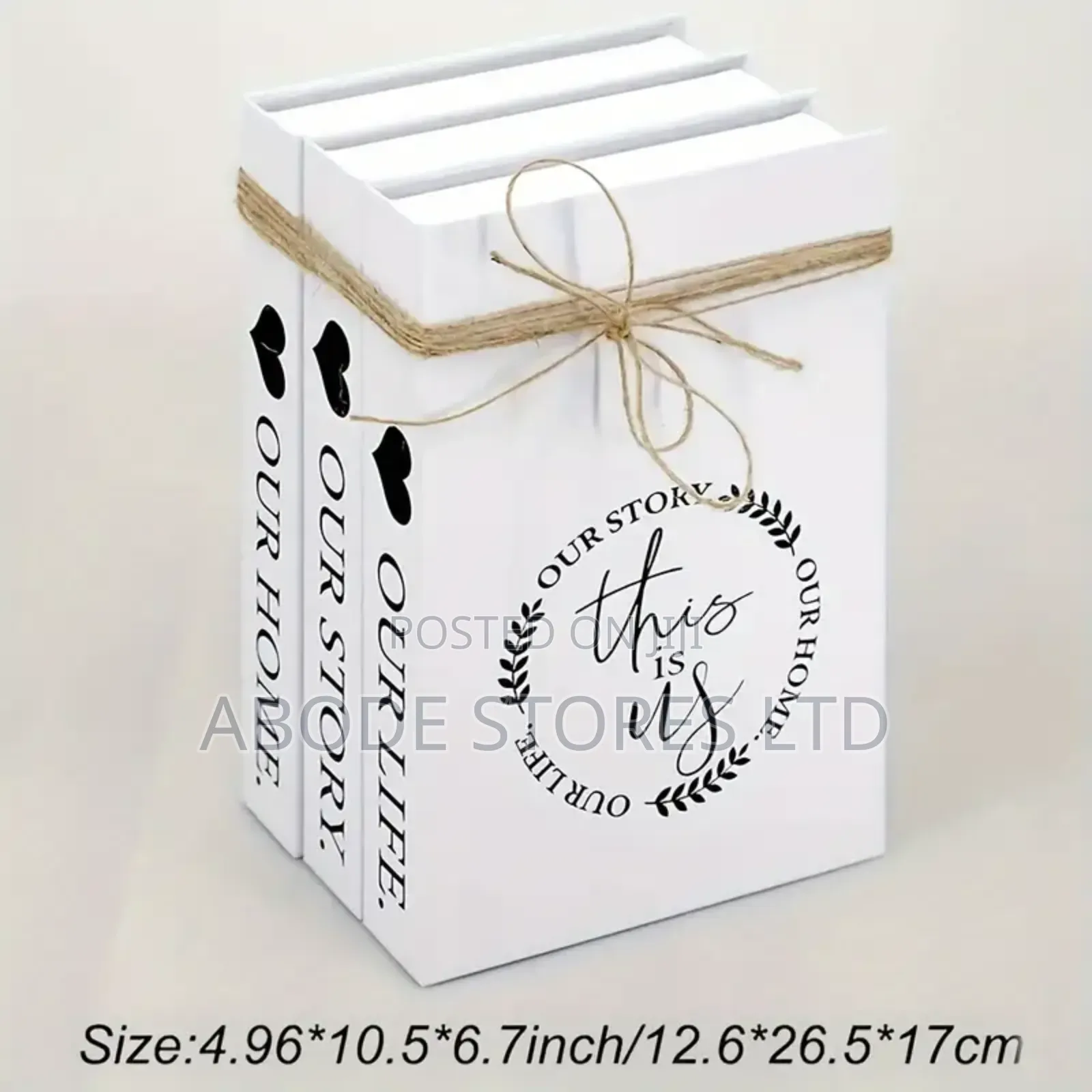 3 Pc Set Home Faux Book Decor