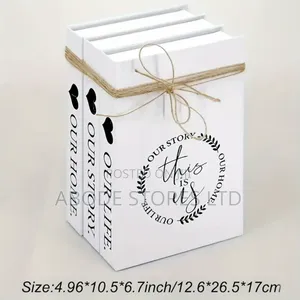 3 Pc Set Home Faux Book Decor