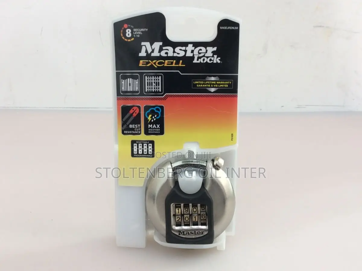Master Lock Discus Padlock Excell Stainless Steel