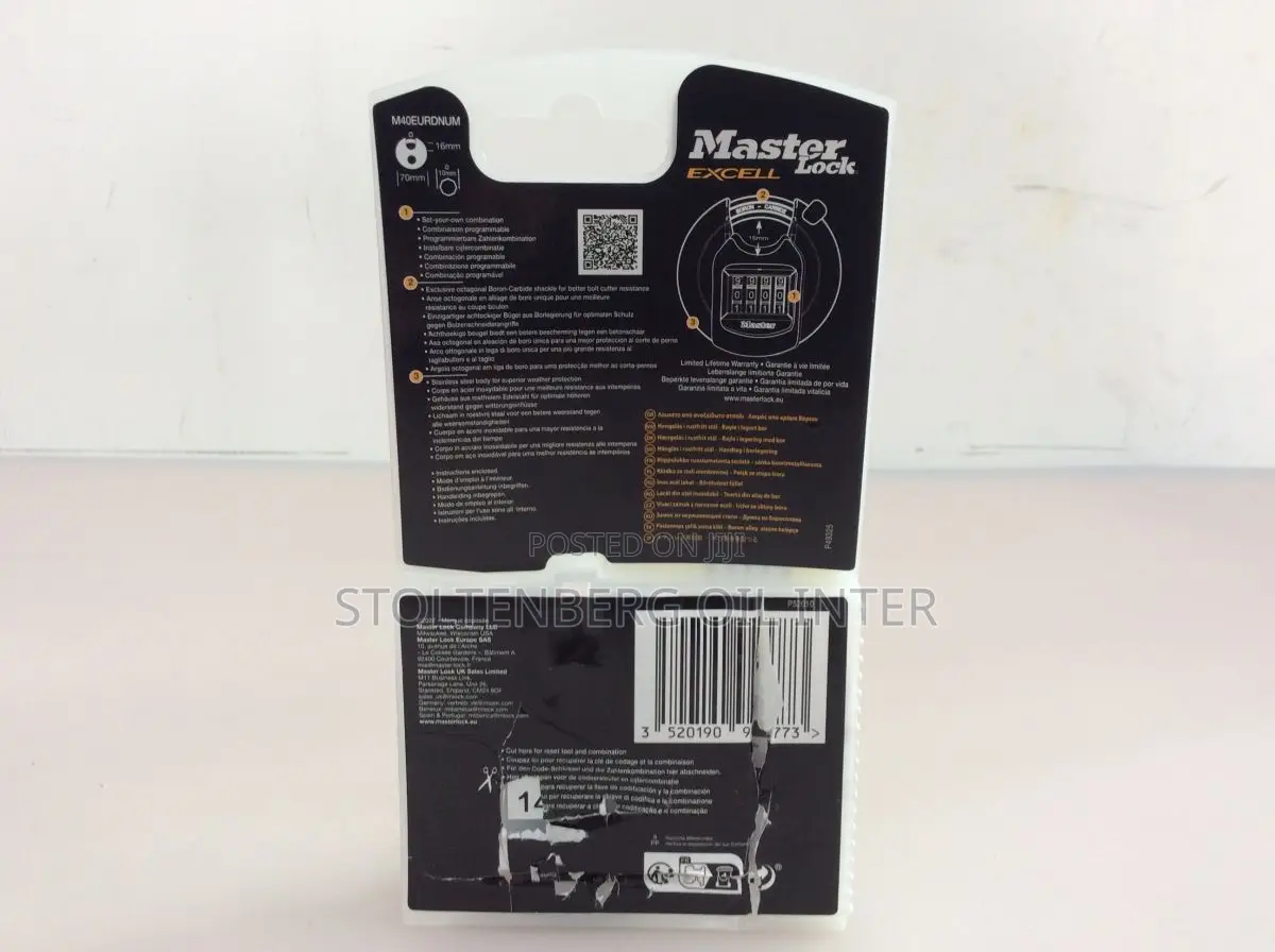 Master Lock Discus Padlock Excell Stainless Steel