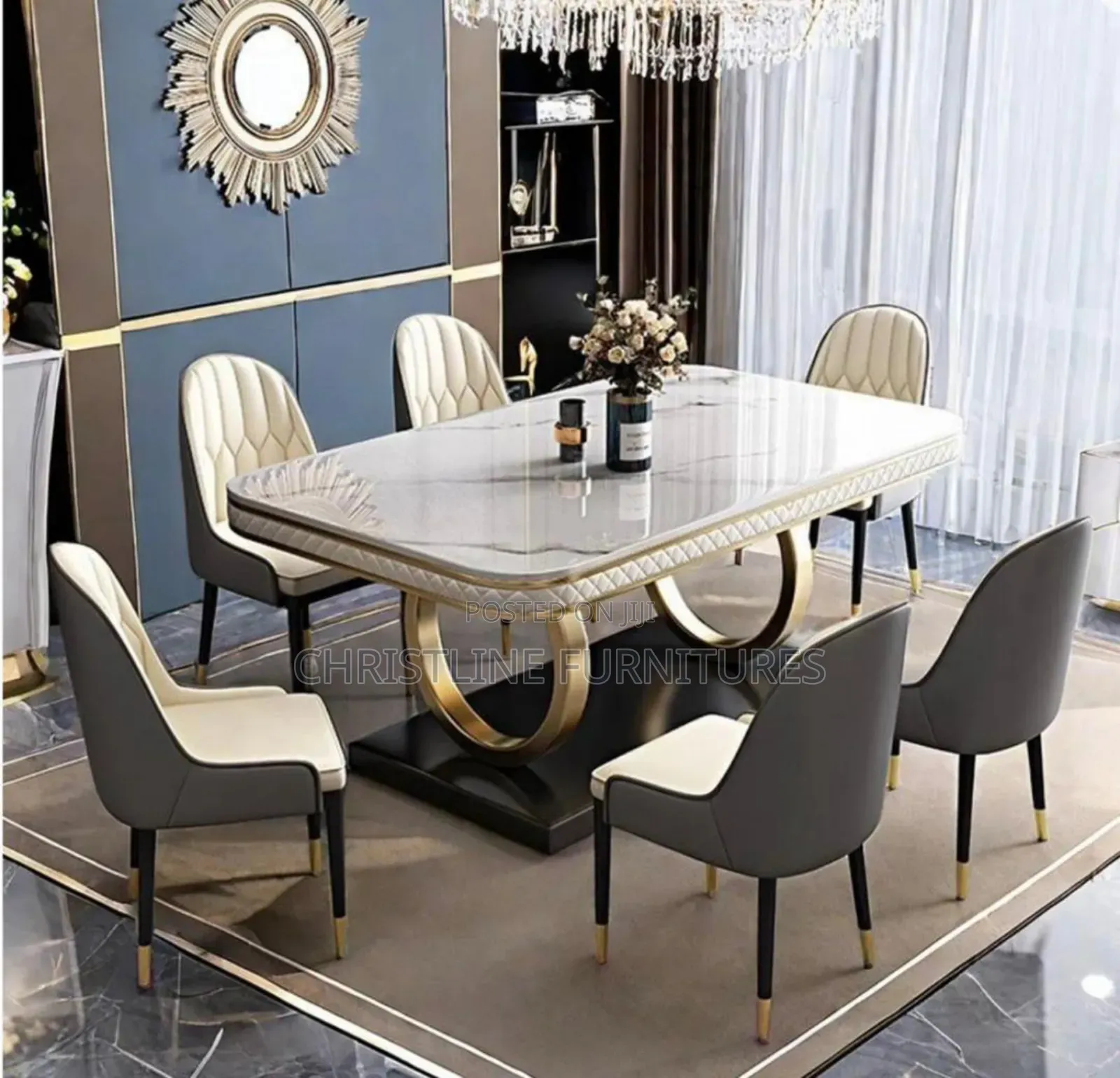 Beautiful Quality Imported Marble Top Dining Table