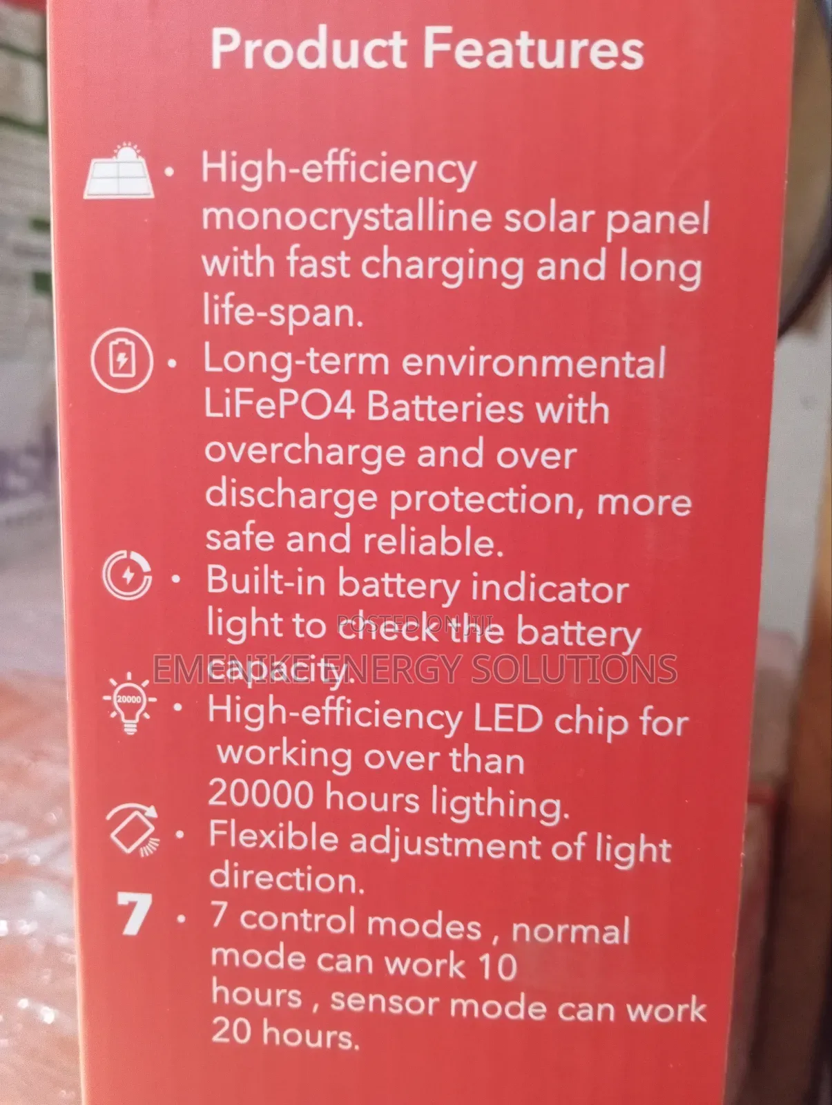 Solar Powered Security Light