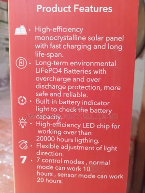 Solar Powered Security Light