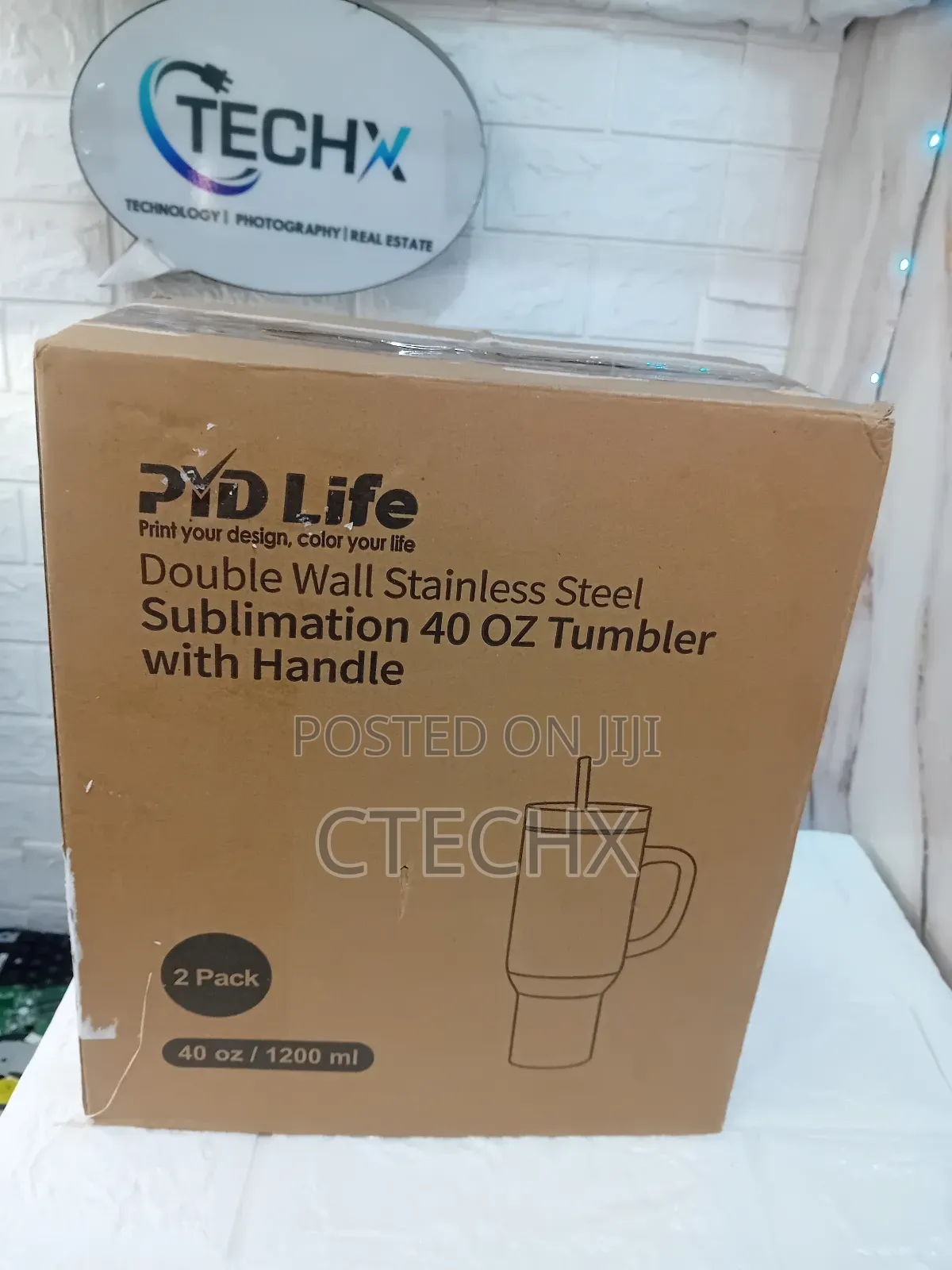 Pyd Life 2 Pack Sublimation 40 Oz Tumbler With Handle Mug