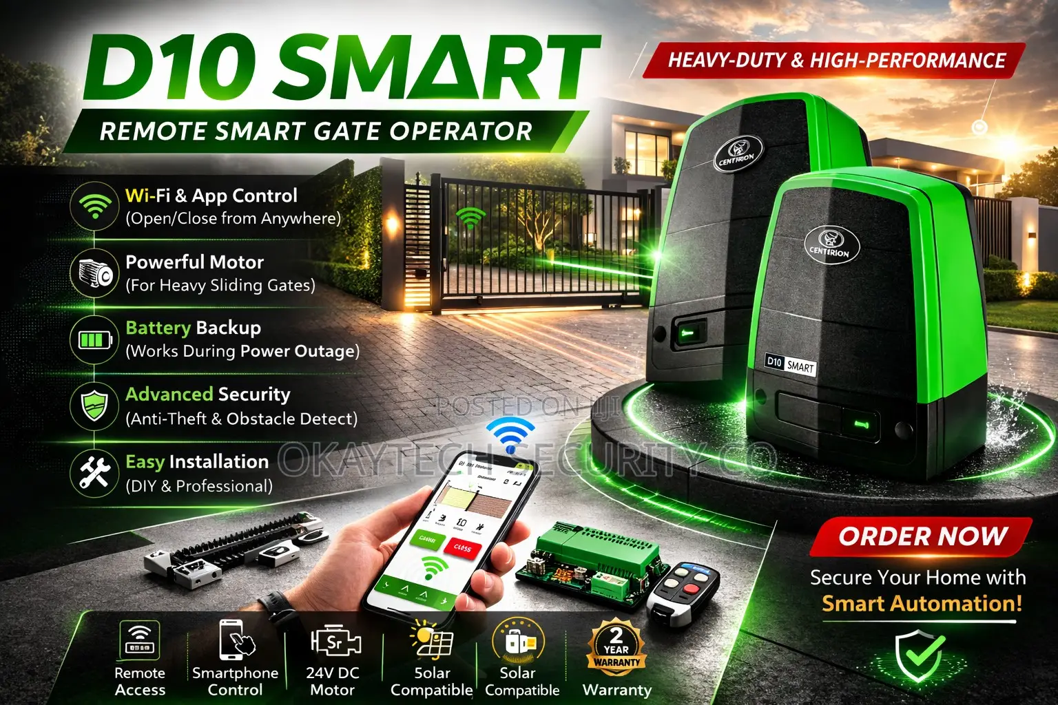 D10 Smart Gate Operator Machines