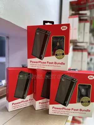 Itel 27,000mah Power Back With 18w Free Fast Charger