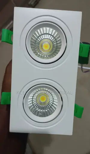 Double Square Recessed Led Spotlight – 2 Heads Pop Downlight