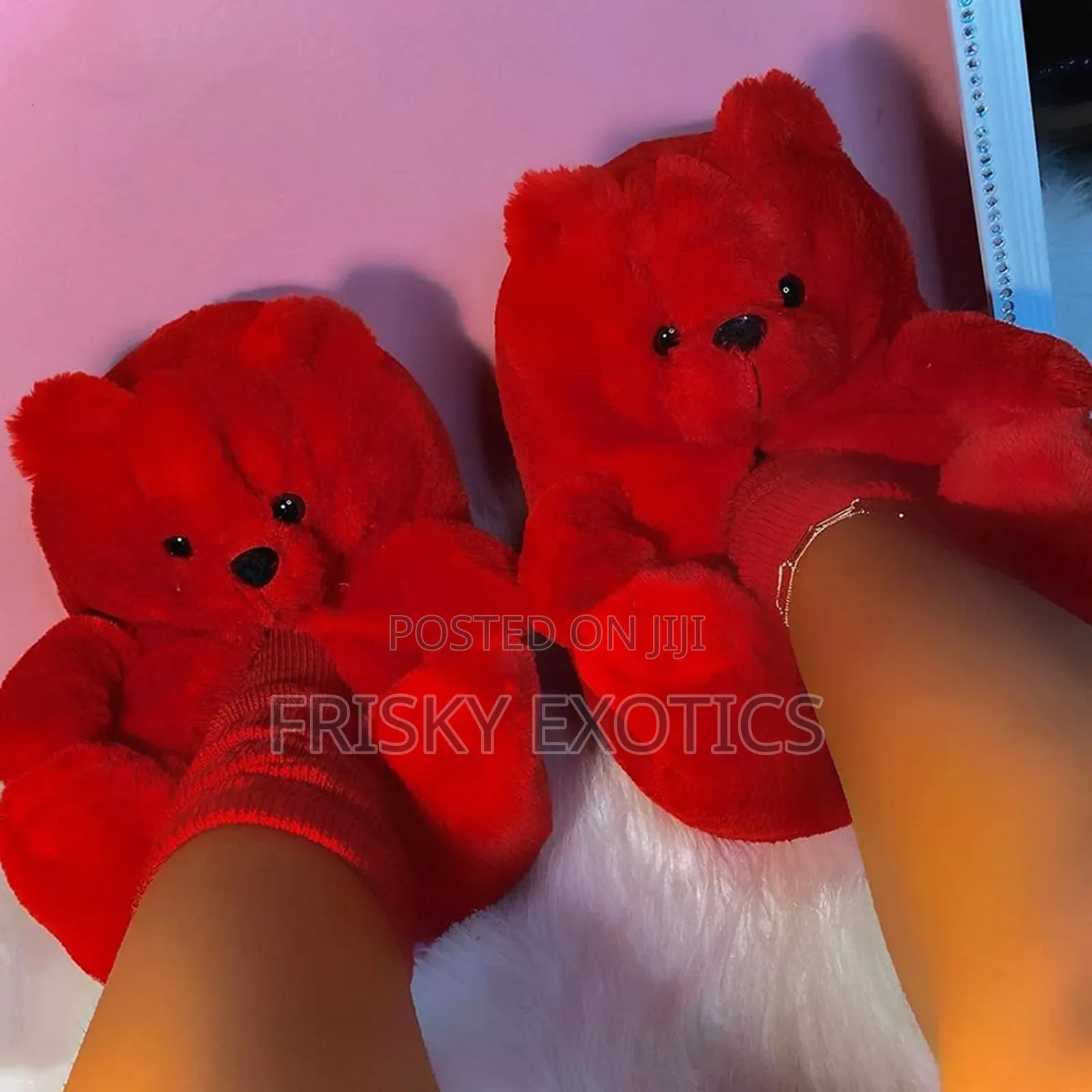 Red Plush Teddy Slide