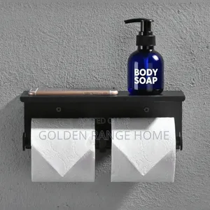 Black Double Tissue Paper Holder